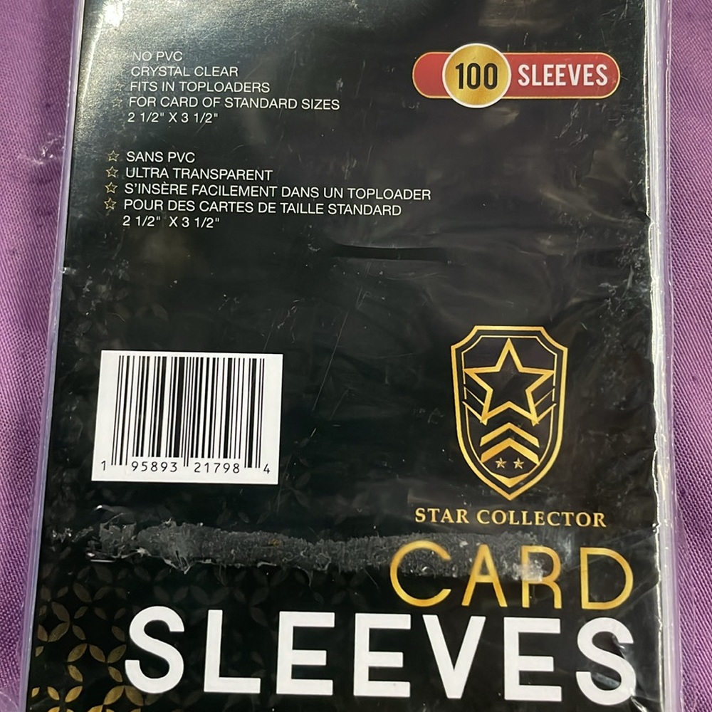 NEW 100 count card sleeves protectors for trading cards Pokémon nhl nba nfl